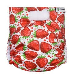 pannolino lavabile pocket t-tomi strawberries velcro