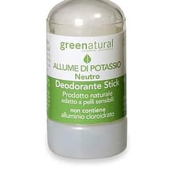 Deodorante stick allume di potassio green natural
