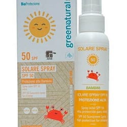 Crema spray solare greenatural bambini spf50