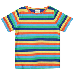 T-shirt piccalilly rainbow stripe